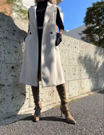 ZARA 슬리브리스 체스터 코트