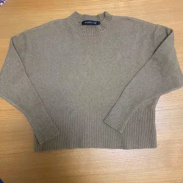 mizuiro ind 짙은 베이지색 긴팔 스웨터