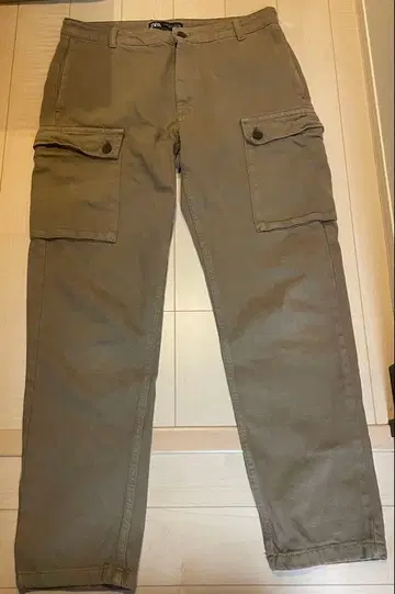 ZARA 브라운 컬러 카고 팬츠 USA 31