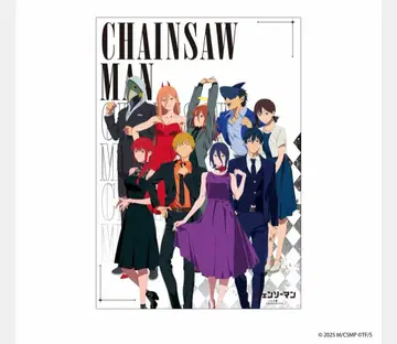 클리어 포스터 시부야 TSUTAYA 체인소 맨 레제 편 POPUP 한정판