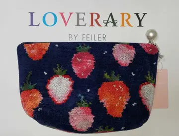 러브리바이페이러 스트로베리 도트 화장품 파우치 네이비 파우치