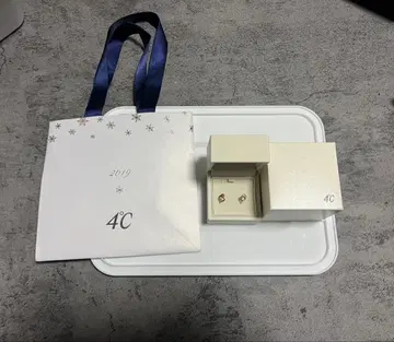 4C 핑크 골드 하트 귀걸이 2019년