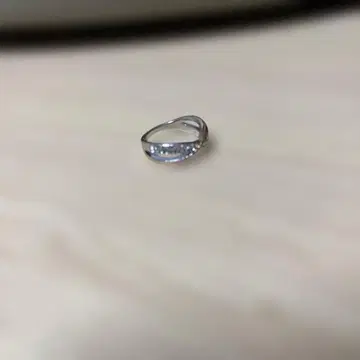 실버 스톤 장식 트라이앵글 반지 11호