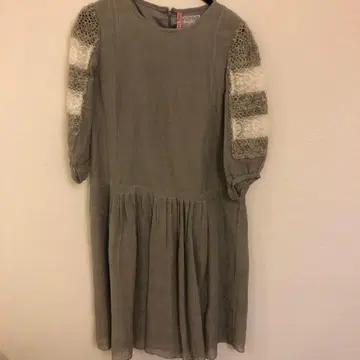 haupia 그레이 7부 소매 원피스 새상품급