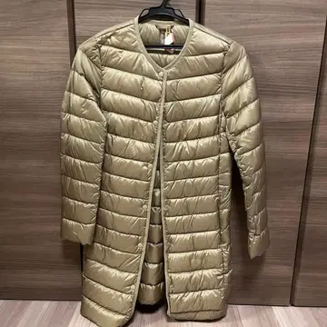 유니클로 울트라 라이트 다운 롱 이너 다운 자켓 베이지 xs