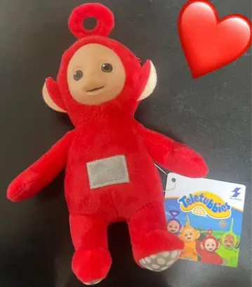 텔레토비즈 봉제 인형 키링 마스코트 빨간색