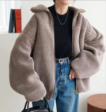 새상품급 디스코트 깔끔한 보아 스탠드 블루종 아우터