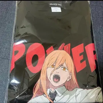 새상품 체인소 맨 극장판 레제편 파워 T셔츠 L사이즈 시부야 회장 한정판