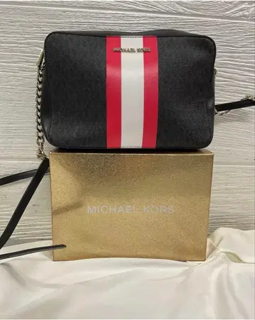 MICHAEL KORS 숄더백 블랙/레드