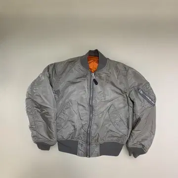 80s USA제 ALPHA ma-1 bomber jacket SILVER