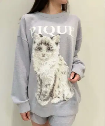 젤라또피케 CAT 자카드 풀오버 숏팬츠 블루