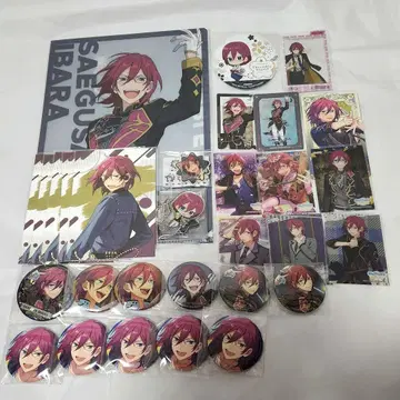 앙스타 사에구사 이바라 캔뱃지 파일 카드 아크링 키링