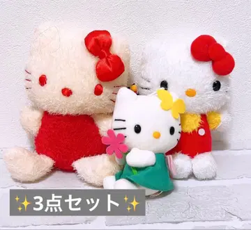 헬로키티 헤이세이 레트로 3종 세트 봉제 인형