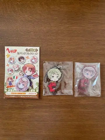 익명 배송 헤타리아 라트비아 캔뱃지 아크릴 키링 러버 스트랩