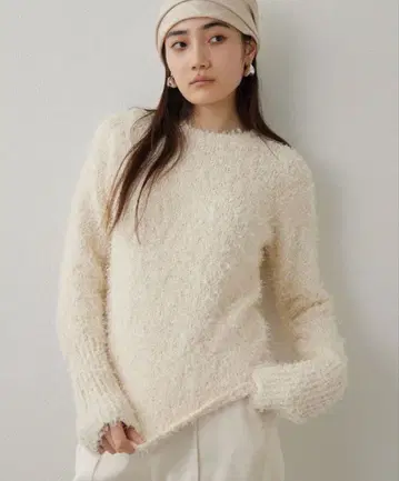 윔 가젯 트위드 니트 풀오버