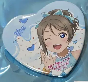 러브 라이브 Aqours 하트 캔뱃지 와타나베 요우