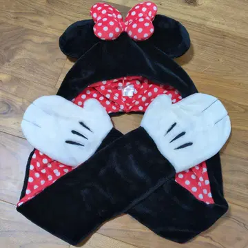 미니 마우스 귀 달린 후드 장갑 포함
