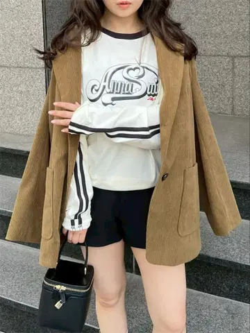 미라 오웬 코듀로이 자켓 올리브