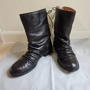 sunaokuwahara * M 레이스업 부츠 브라운