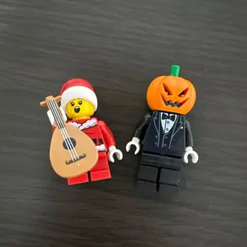 정품 LEGO 미니 피규어 산타 호박