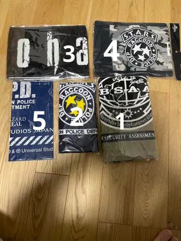 레어 바이오하자드 타월 등 5점 세트