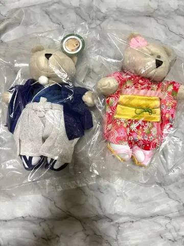 스타벅스 베어리스타 곰 봉제 인형 기모노 오쇼가츠