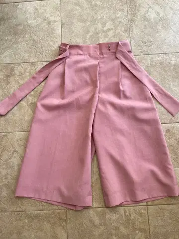 핑크 가우초 팬츠 리본 포함