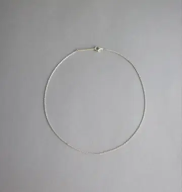 실버 925 심플 체인 목걸이 약 40cm