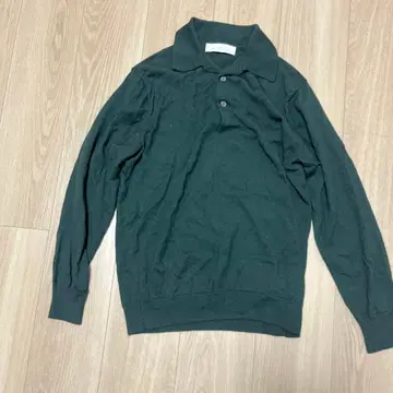 GREEN LABEL RELAXING 피케 셔츠 M 다크 그린