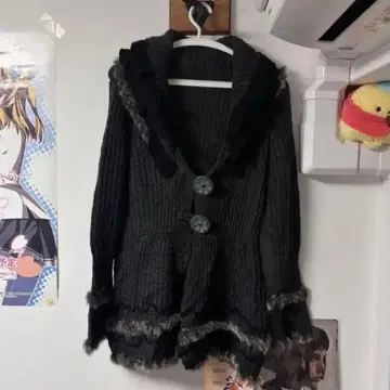 다크 코켓 페어리 그런지 가디건 코트 y2k