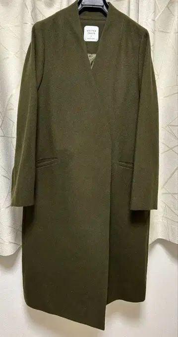 UNITED TOKYO V넥 노카라 코트 노카라 코트 아우터