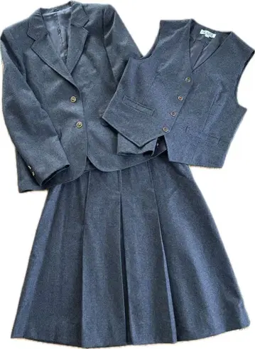 다크 그레이 정장 세트 (자켓 베스트 스커트) 11호