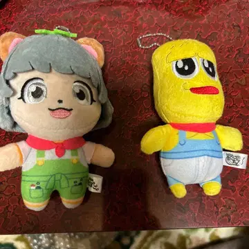 폴라로이드 포함 퐁코퐁코&피넛 군 마스코트 키링 2개 세트