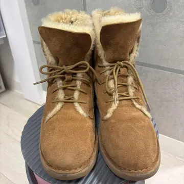 브라운 스웨이드 어그 부츠