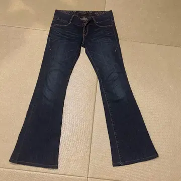 부츠컷 데님 플레어 데님 다크 블루 26인치