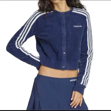 adidas 플러피 니트 가디건 L 사이즈