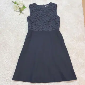 새상품급 엘르 프리미어 블랙 레이스 포켓 부착 울 100% 졸업식 입학식