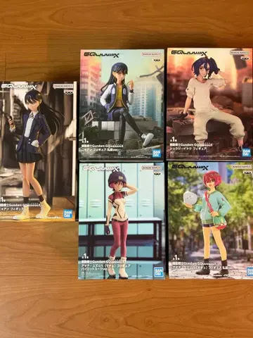 기동전사 건담 묶음 판매 냐안 슈지 마추 피규어 전 5점 세트