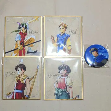 환상수호전 I&II HD 리마스터 미니 색지 & 증정 캔뱃지 5종 세트