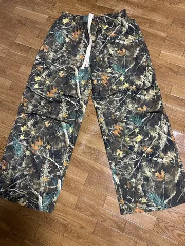 SHEIN 숲 패턴 카모플라쥬 와이드 팬츠 허리밴딩