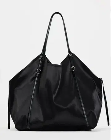 ZARA 새틴 백 블랙