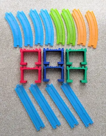 프라레일 박람회 한정 컬러 레일 다색 직선 커브 교각