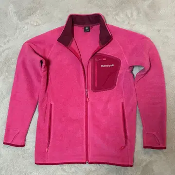 mont-bell 플리스 자켓 핑크
