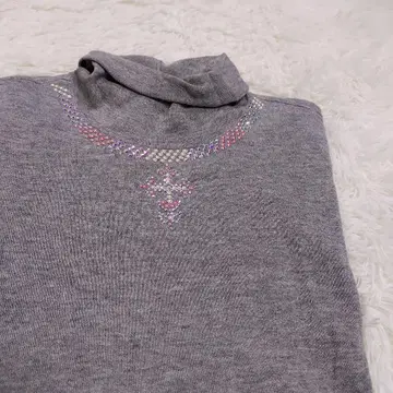 이타리야 터틀넥 스웨터 캐시미어 혼방 실크 혼방 그레이 13호