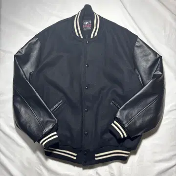 게임 스포츠웨어 바시티 자켓 블랙 usa 제작