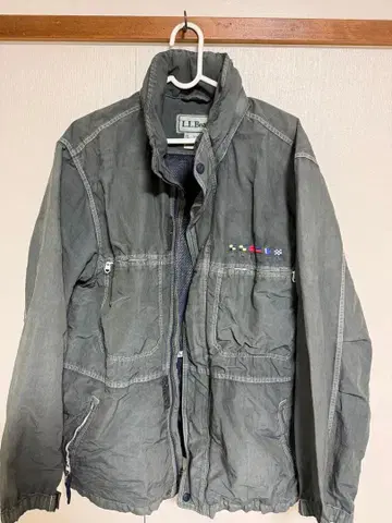 L.L.Bean 세일링 자켓 플래그 로고 자수 차콜 그레이