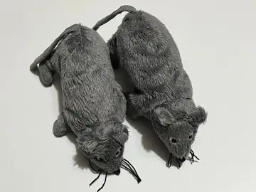 IKEA 그레이 쥐 봉제 인형 2개 세트