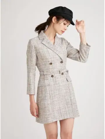 스나이델 자켓 미니 원피스