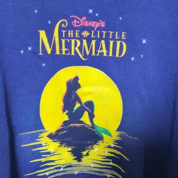 80s 빈티지 인어공주 아리엘 디즈니 맨투맨 XL