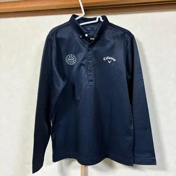 캘러웨이 다크 블루 긴팔 피케 셔츠 L 사이즈